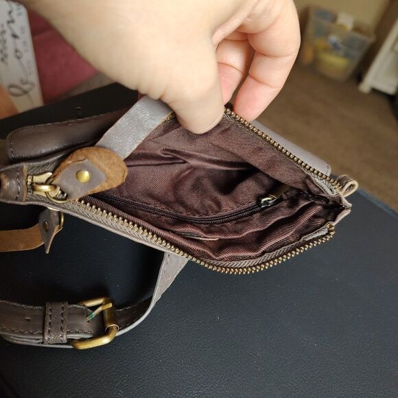 Anthropologie De.De Glove-Soft Pebbled Leather Crossbody Purse Bag NO STRAPS - Picture 10 of 16